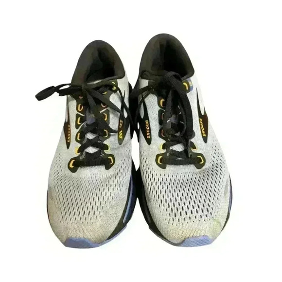 Brooks Women's Ghost 15 Neutral Running Shoe Light Blue/Black/Yellow 9 Medium - Picture 6 of 9